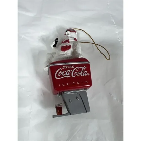 1998 COCA-COLA POLAR BEAR COLLECTION ORNAMENT - Bear Coke Machine - - Picture 12 of 12